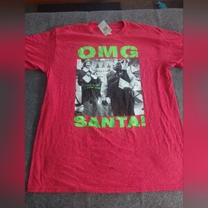Nwt Red‎ Buddy the Elf short-sleeve tee size large
